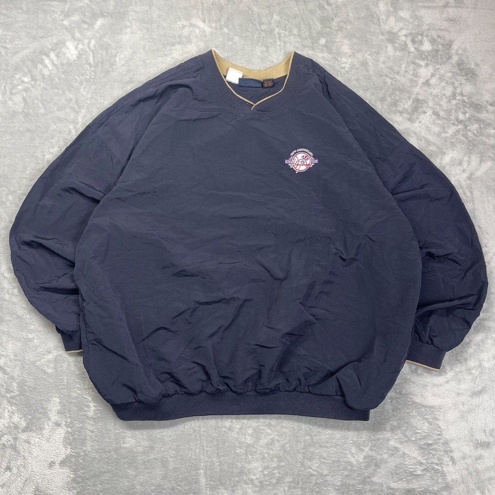 New York Yankees Jacket Mens 2XL Navy Blue‎ Antigua MLB Baseball Sports Pullover